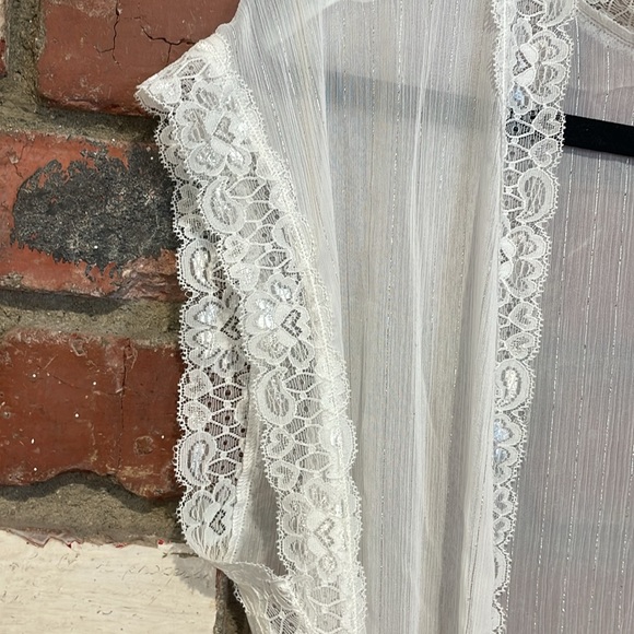 The KOOPLES Lace sheer kimono size XS NWT - Picture 3 of 5